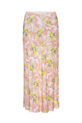 A-Lister Slip Skirt In Pale Warhol Floral