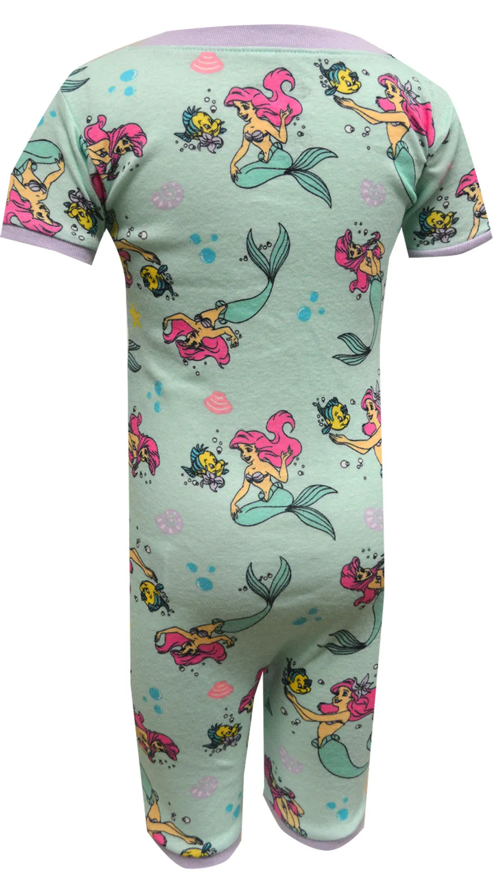 Disney Little Mermaid Ariel Cotton Toddler One Piece Pajamas