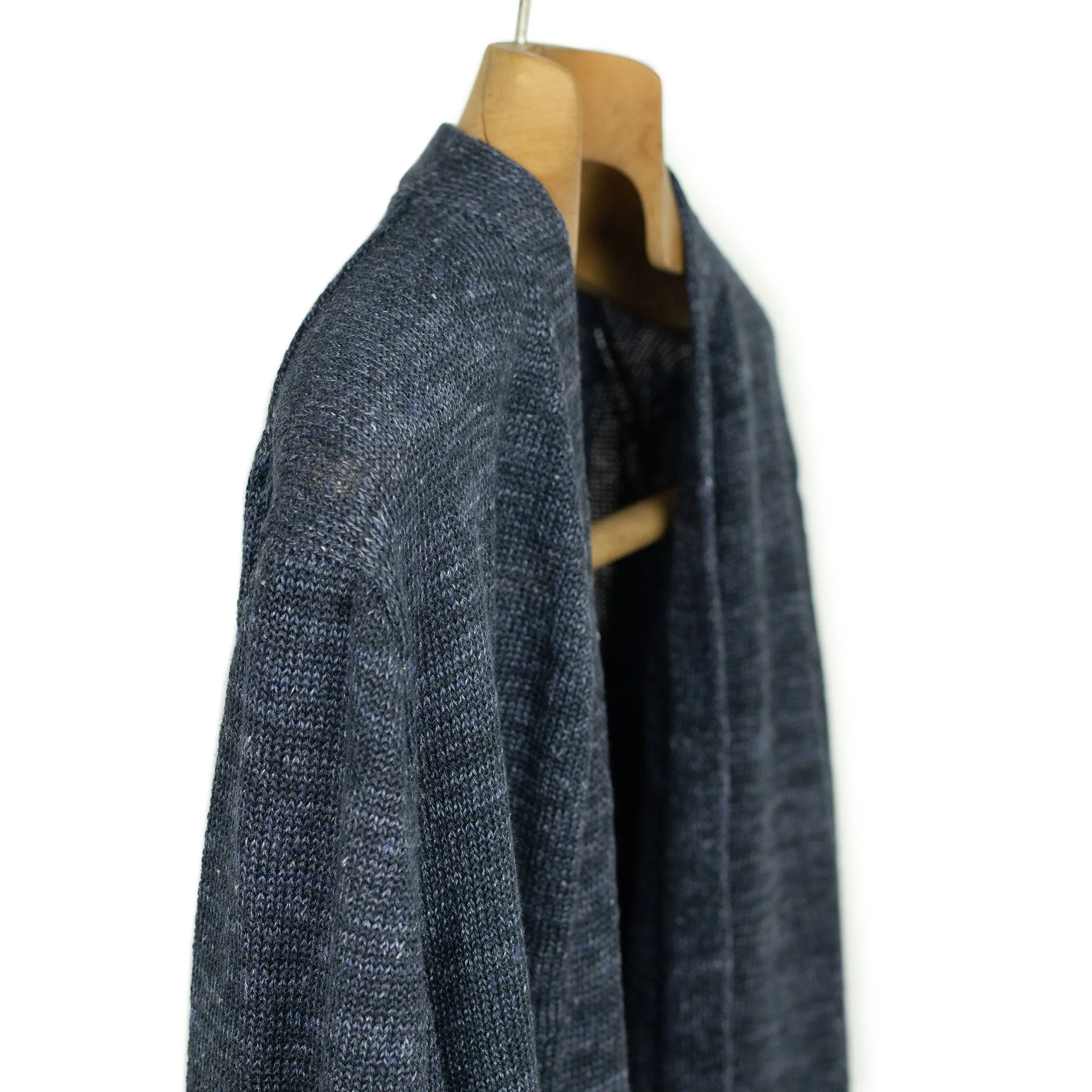 Easy cardigan in Seal navy linen