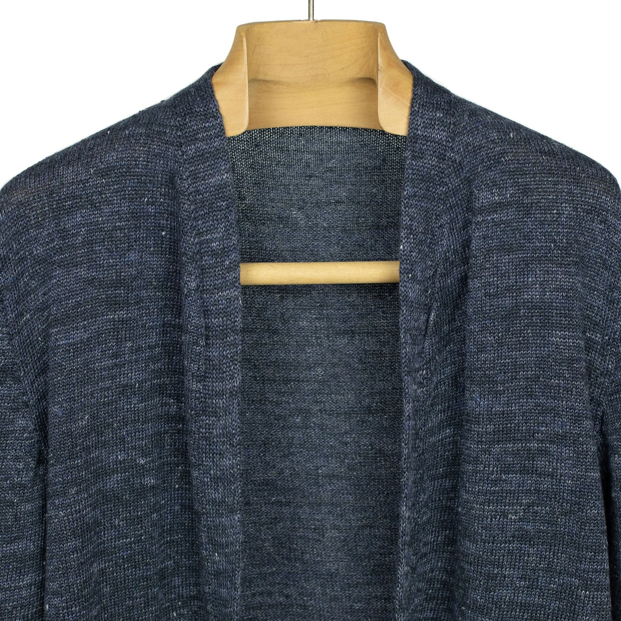 Easy cardigan in Seal navy linen