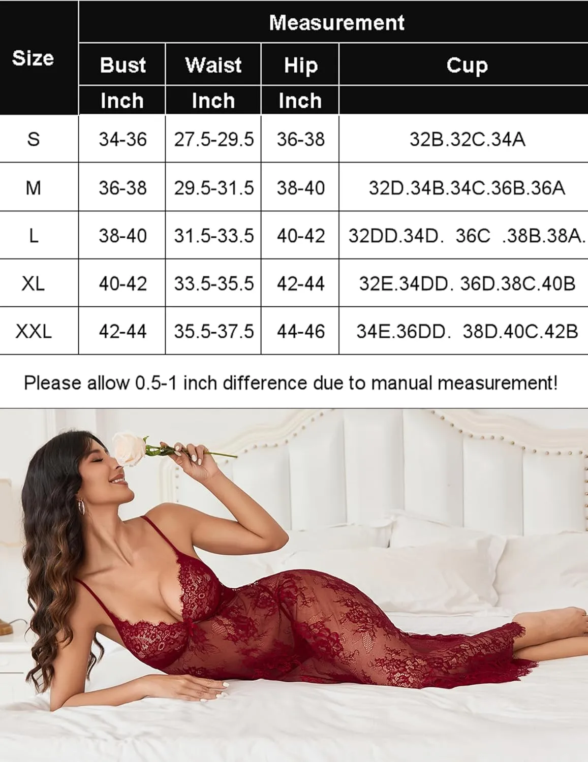 Floral Lace Halter Lingerie Dress