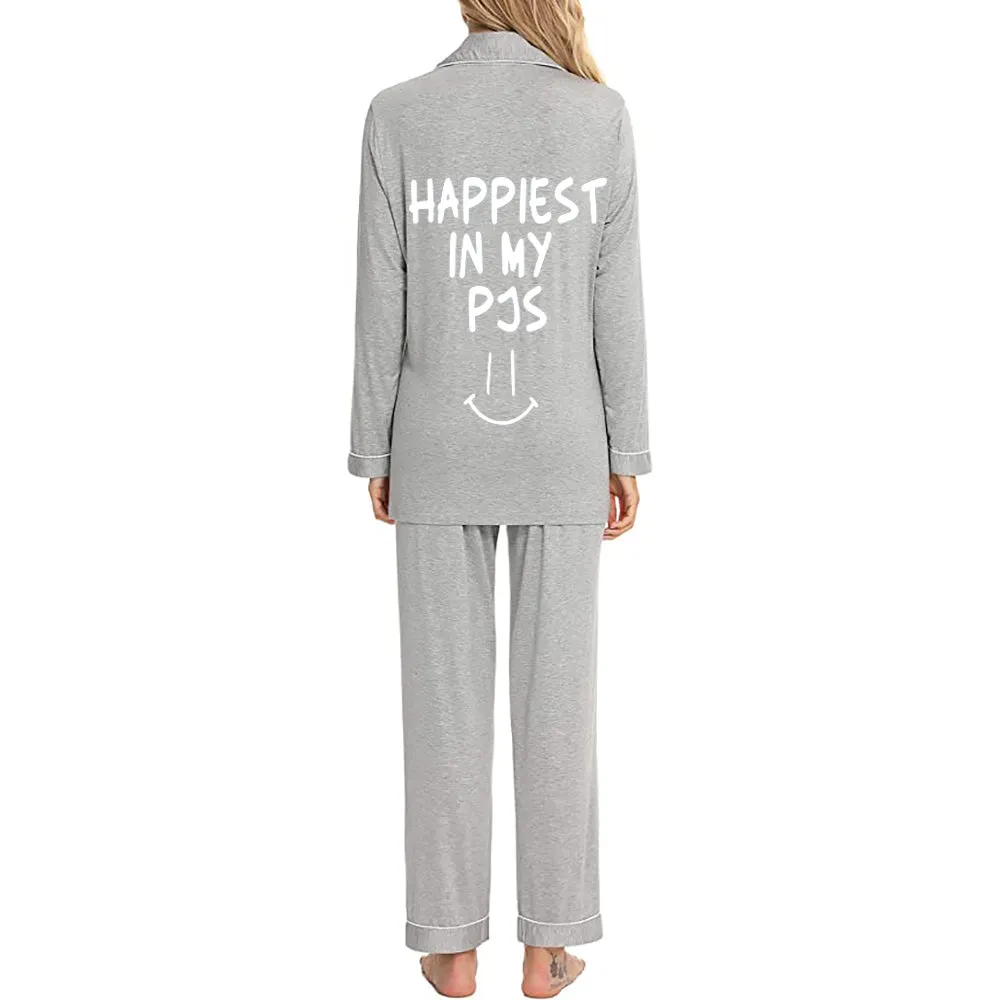 Happiest In My Pajama Set Bamboo L/S