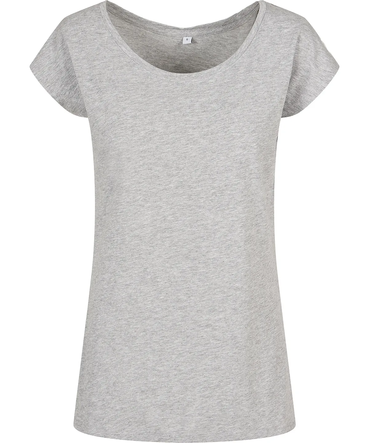 Heather Grey - Women's wide neck tee