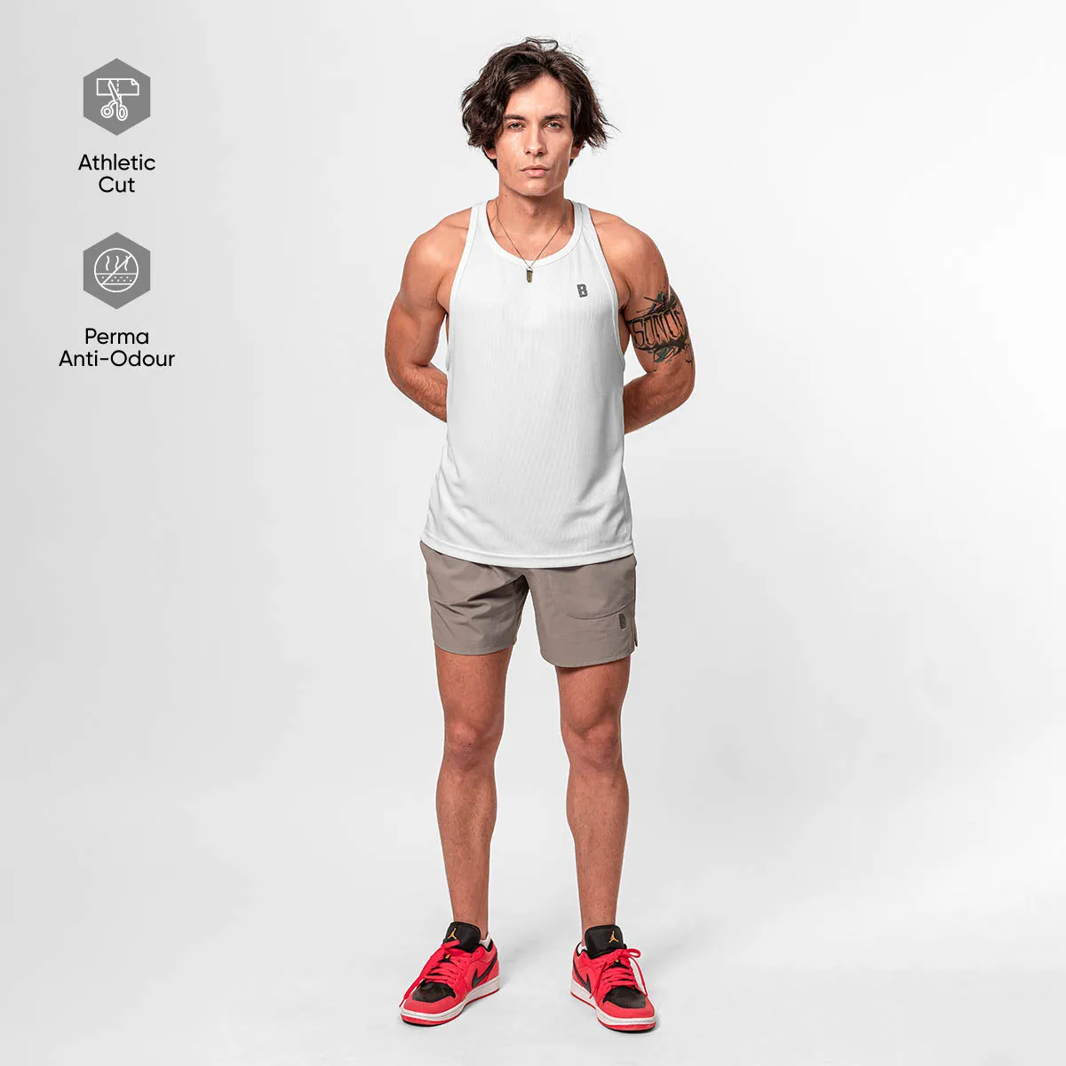 Hustle Tank - White