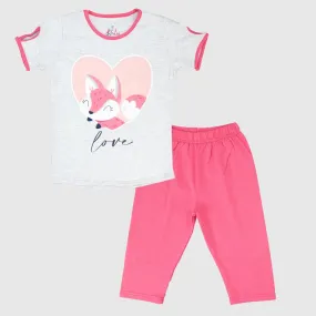 Lovely Fox Short-Sleeved Pajama