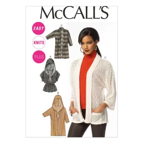 McCall's Pattern M6802 Misses'/Women's Cardigans