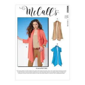 McCall's Pattern M8052 Misses' Shawl Collar Cardigans