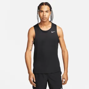 Men's DRI-FIT Miler Running Tank (010 - Black/Reflective Silver)