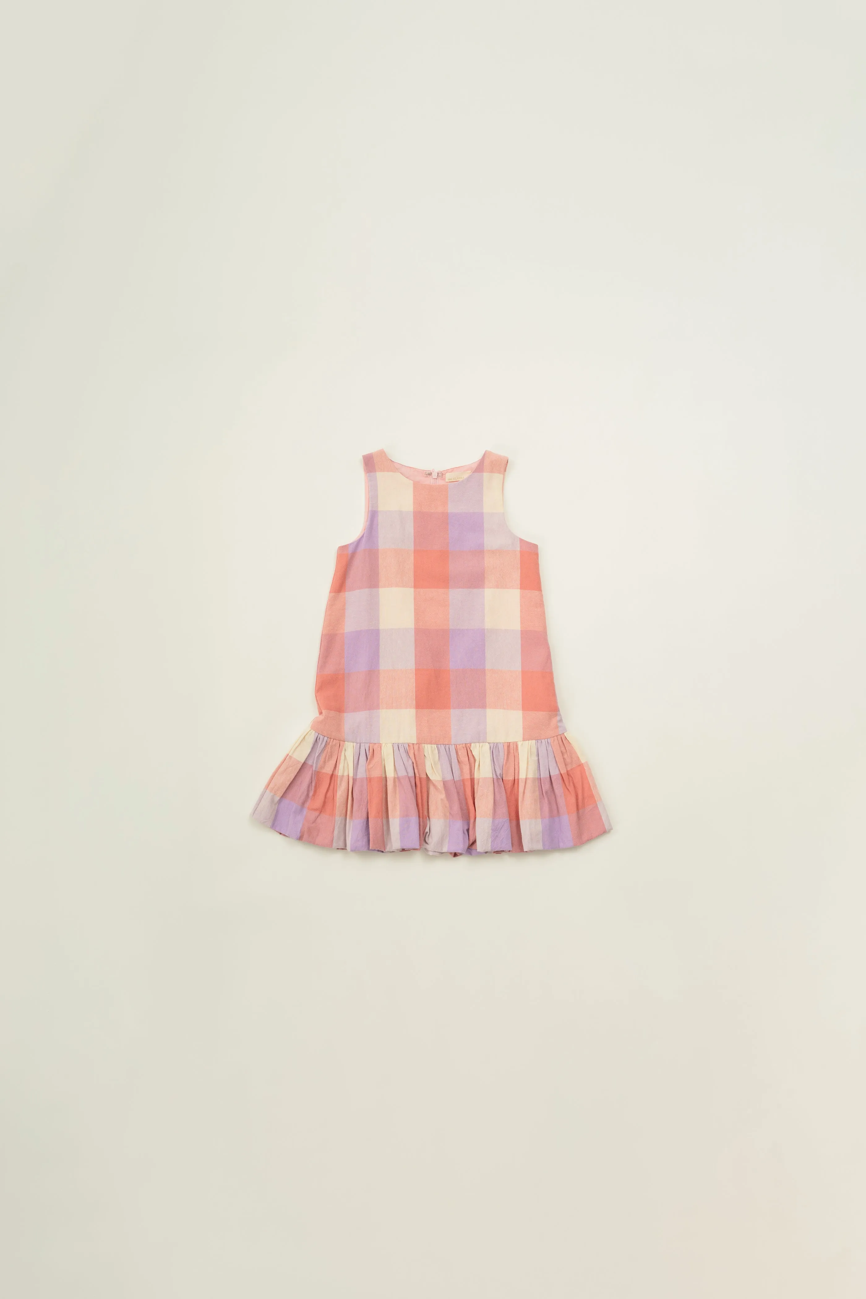 Mini Bubble Hem Dress in Joie Gingham