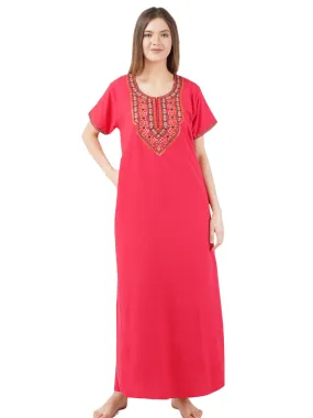 Mirror Embroidery  Night Gown