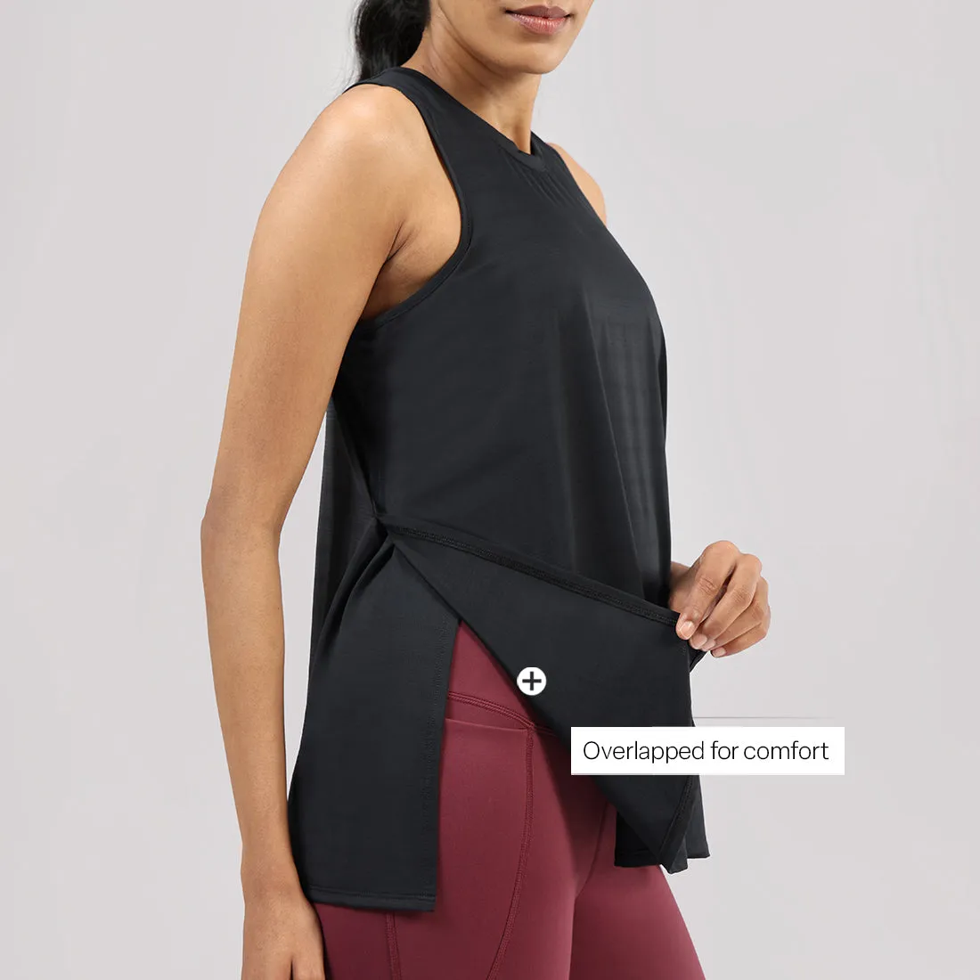 Most Breathable - Overlapped Mesh Tank