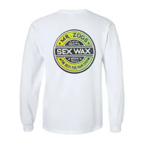 Mr. Zog's Sex Wax Mens Fade L/S Tee - White