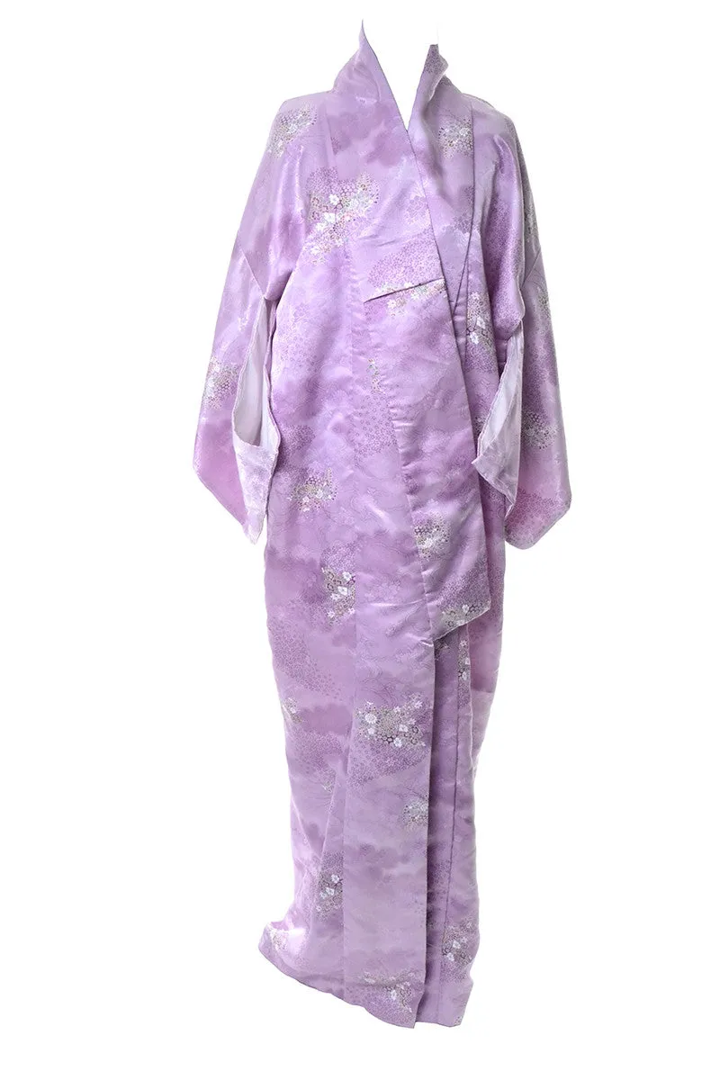 Never Worn Long Light Purple Vintage Kimono