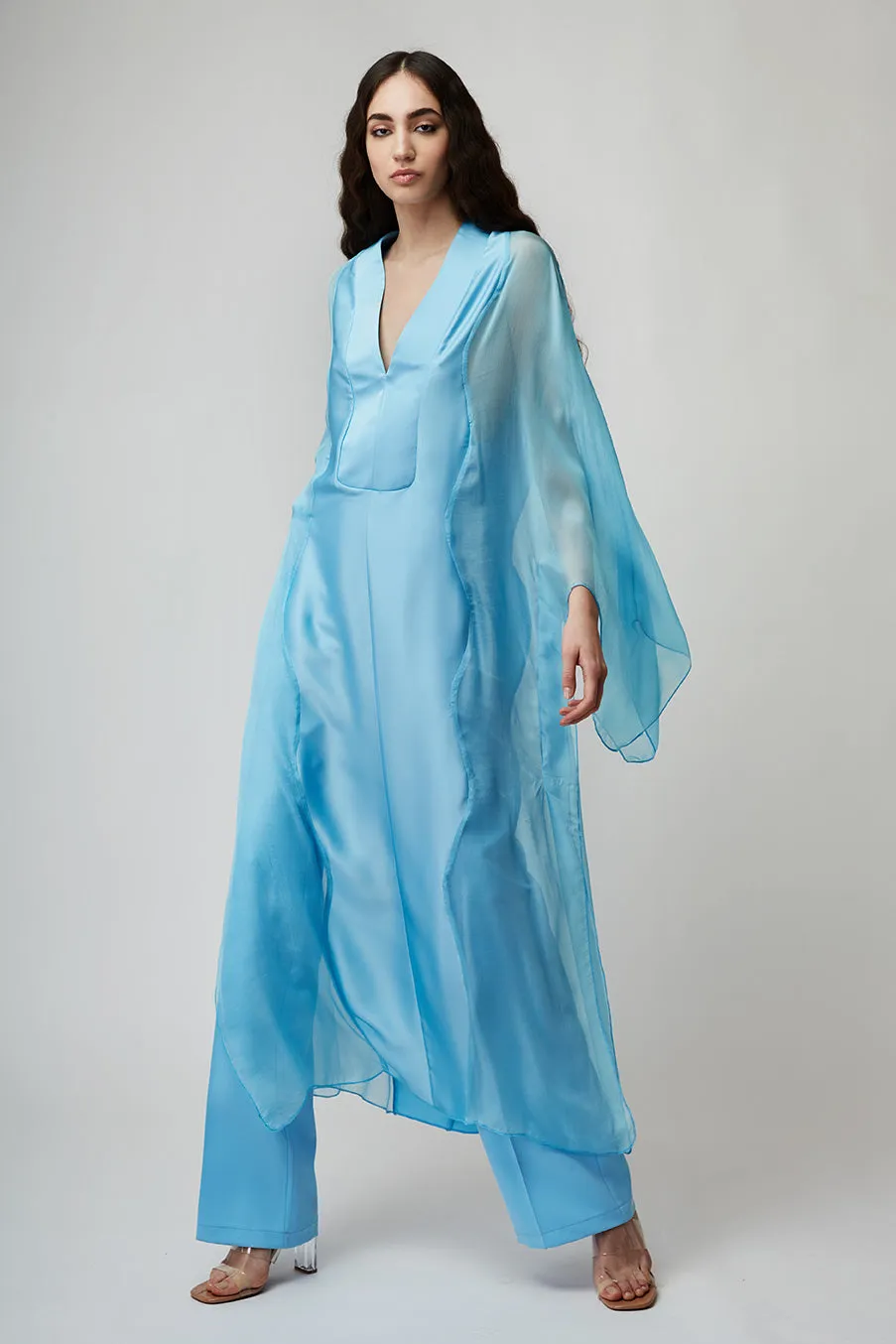 OVERSIZE ETHEREAL MAXI SILK CAFTAN