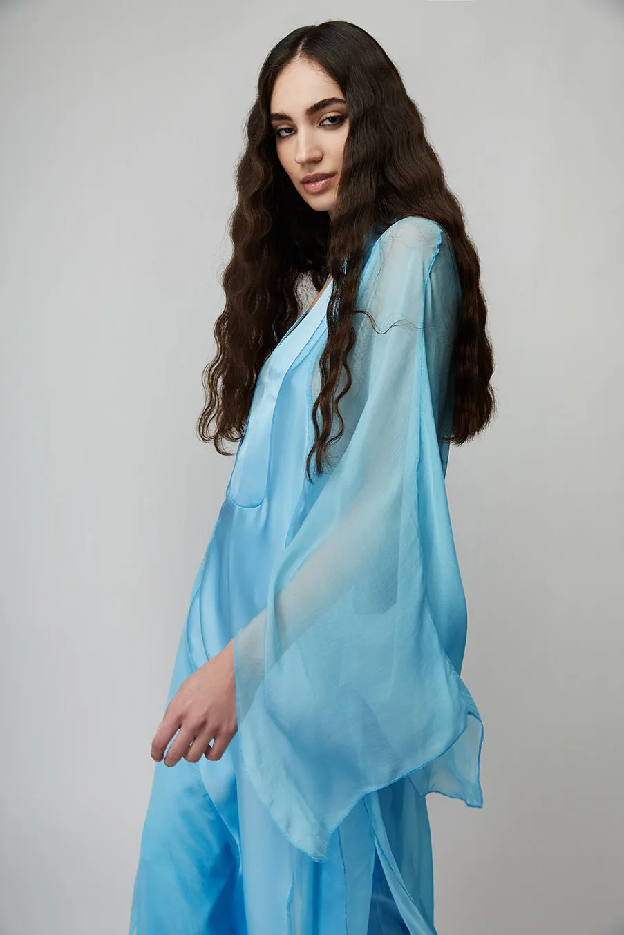 OVERSIZE ETHEREAL MAXI SILK CAFTAN