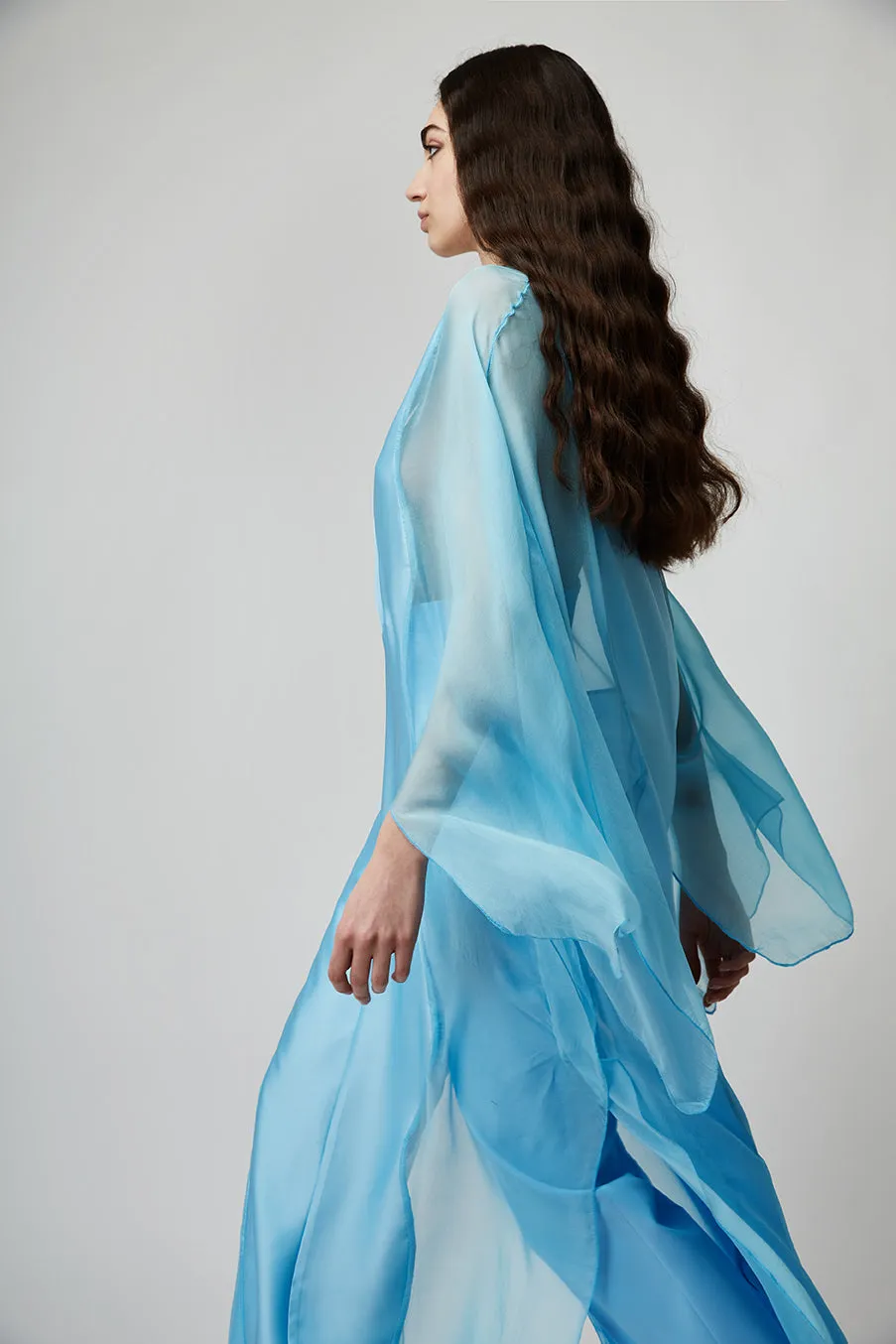 OVERSIZE ETHEREAL MAXI SILK CAFTAN