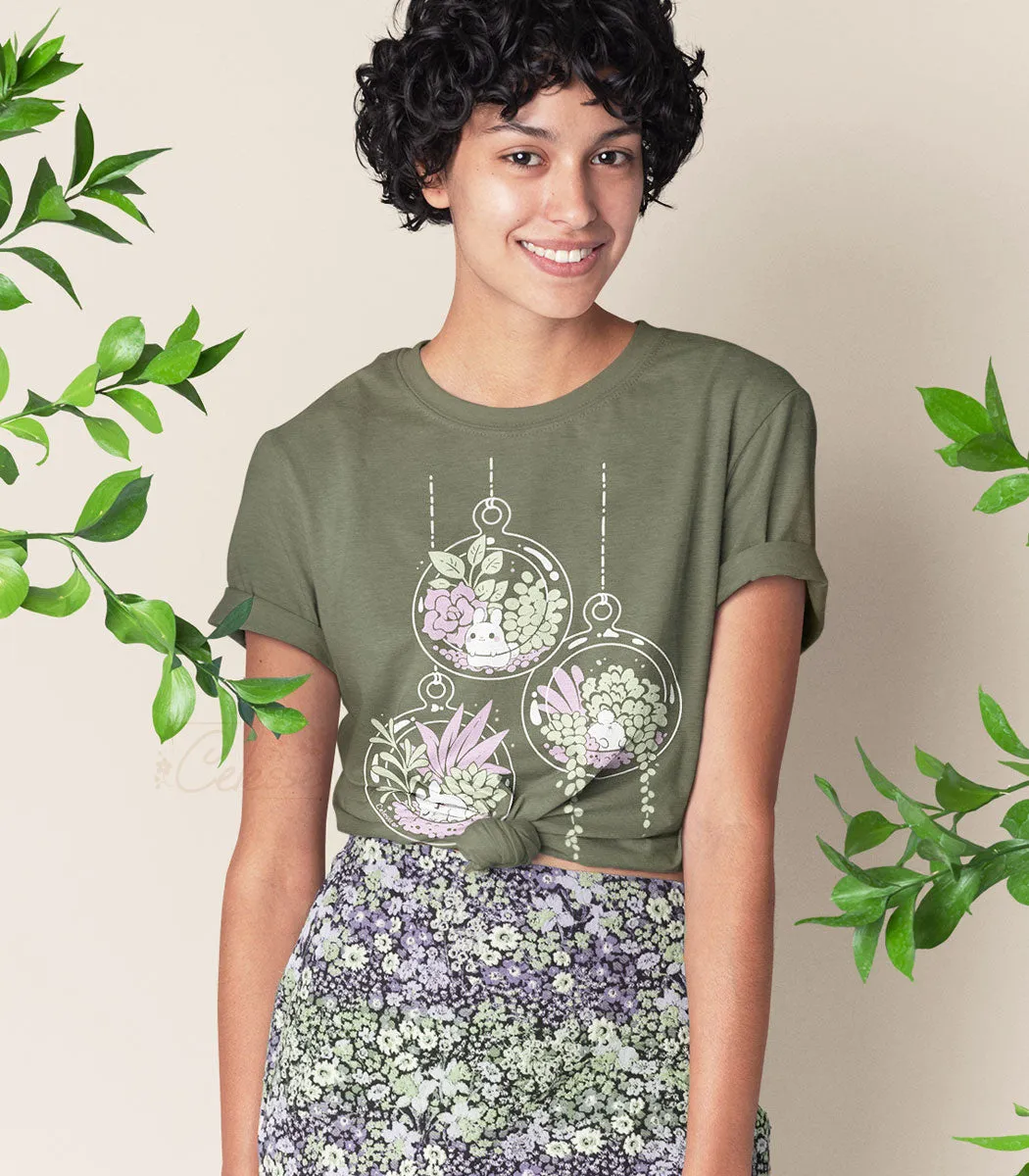 Plant Terrarium Bunnies Shirt