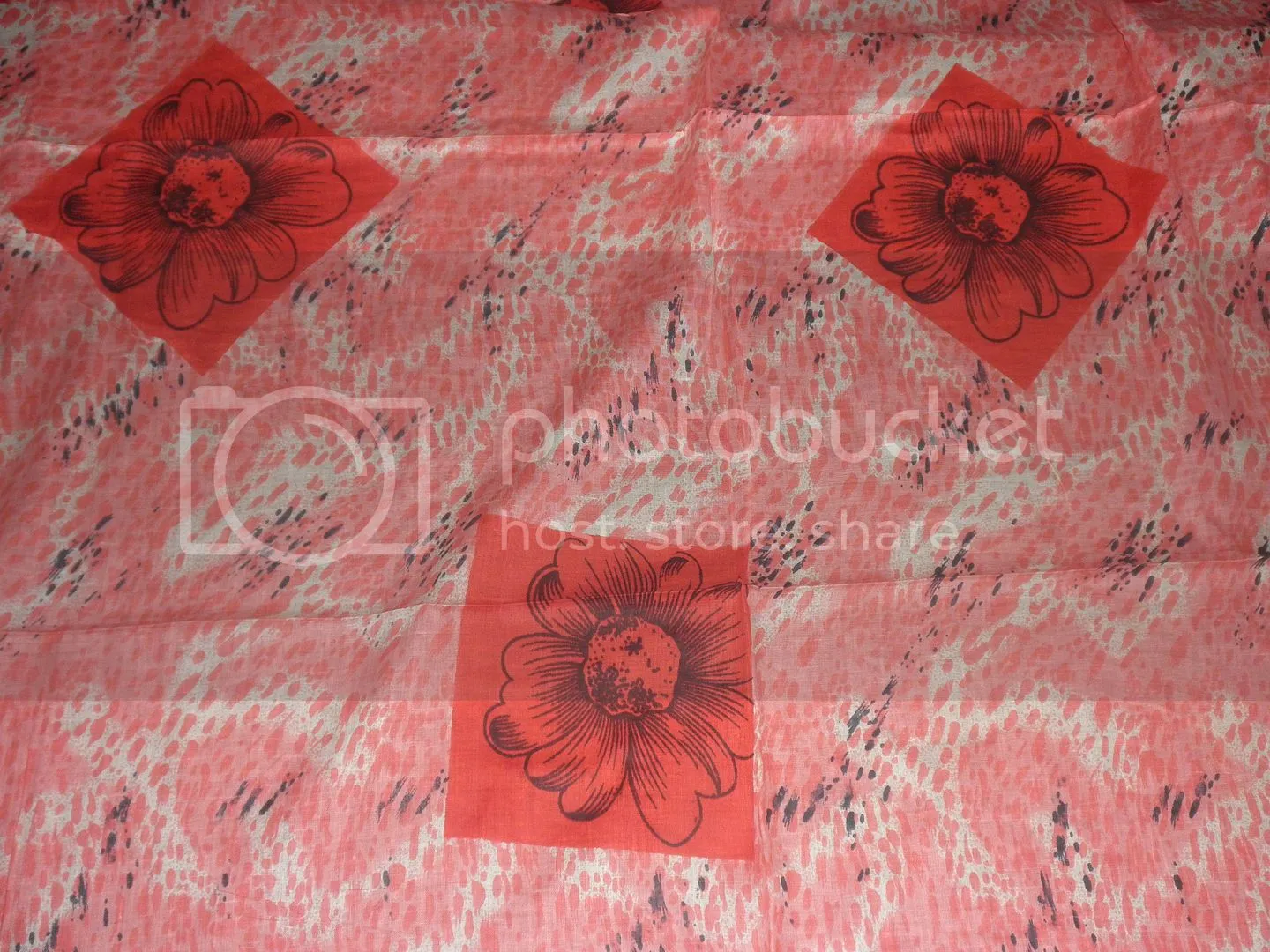 Printed voile fabric 44&quot;x66&quot;