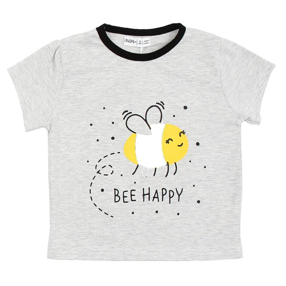 "Bee Happy" Short-Sleeved Pajama