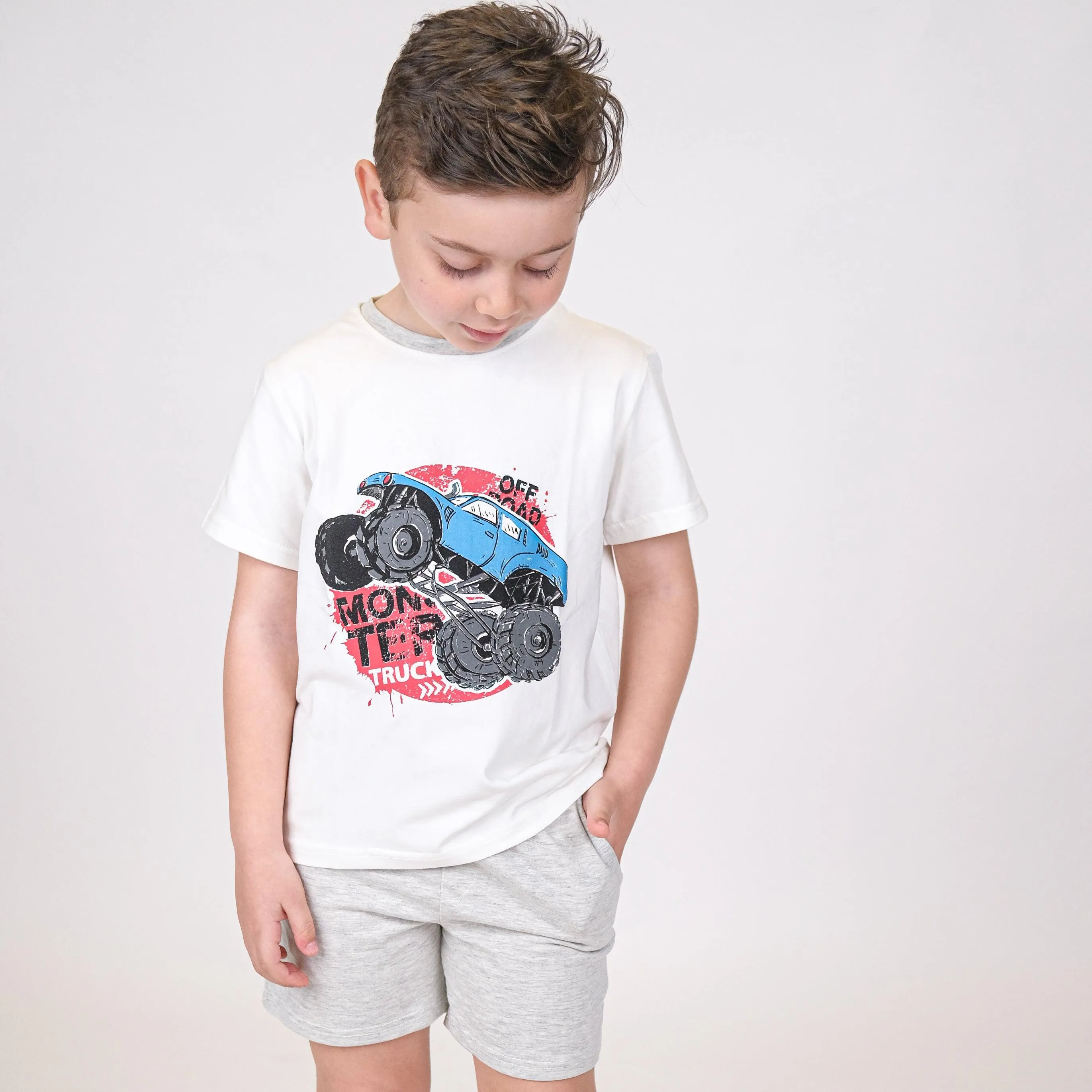 "Off Road Monster Truck" Short-Sleeved Pajama