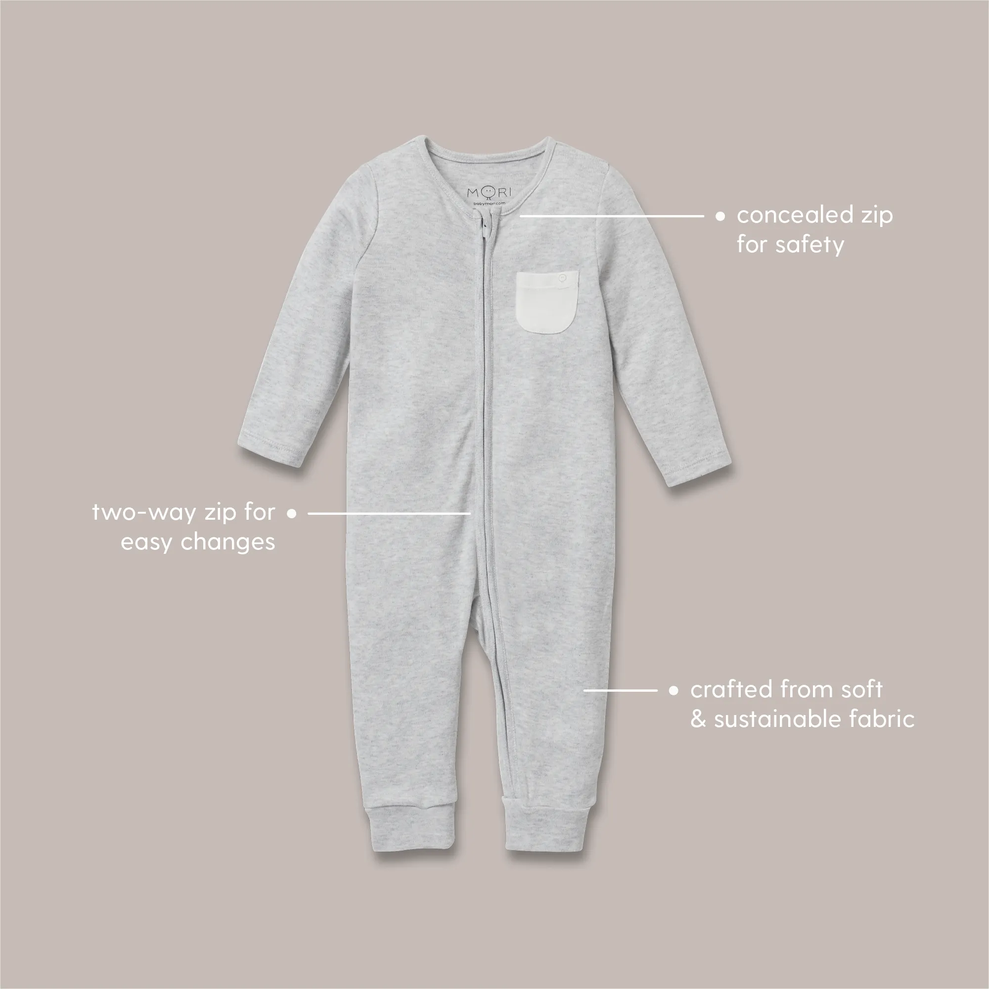 Rainforest Clever Zip Romper 4 Pack