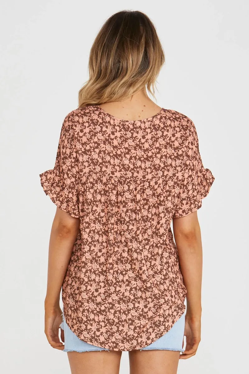 Sass - Juliet Shell Top - Musk Field