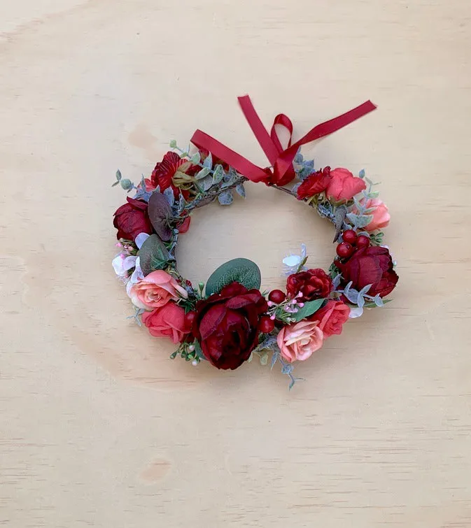 Scarlett Rose Girls Flower Crown