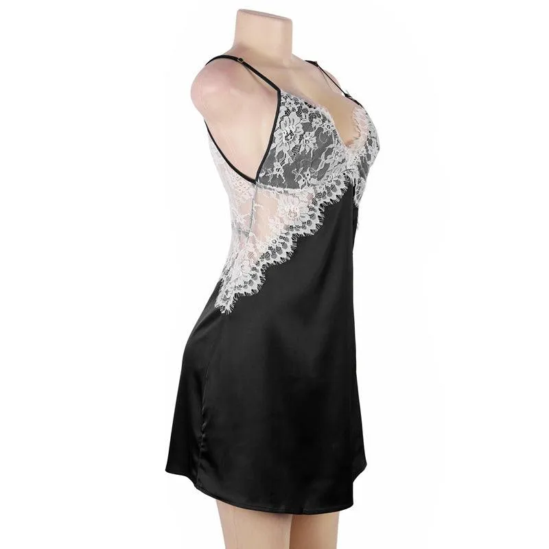 Sexy Lace Women's Open Back Nightgowns Babydolls