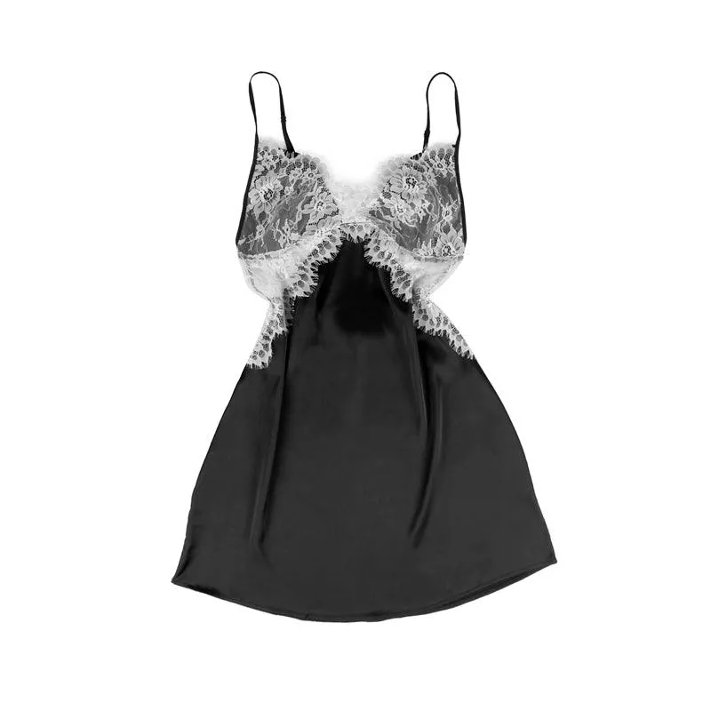 Sexy Lace Women's Open Back Nightgowns Babydolls