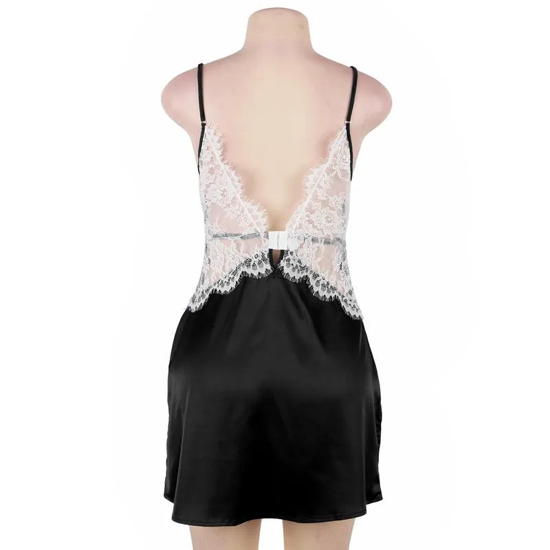 Sexy Lace Women's Open Back Nightgowns Babydolls