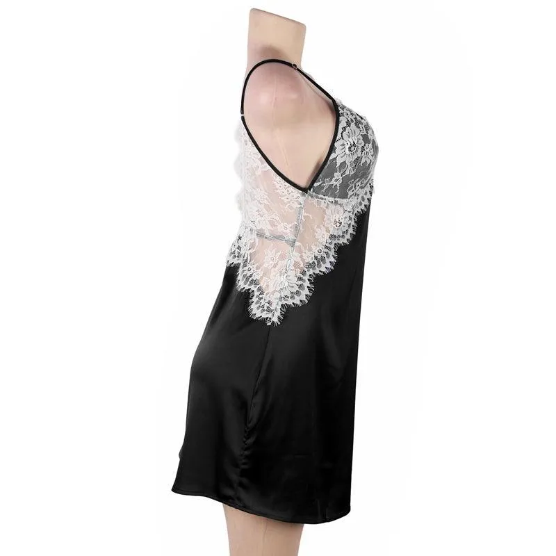 Sexy Lace Women's Open Back Nightgowns Babydolls