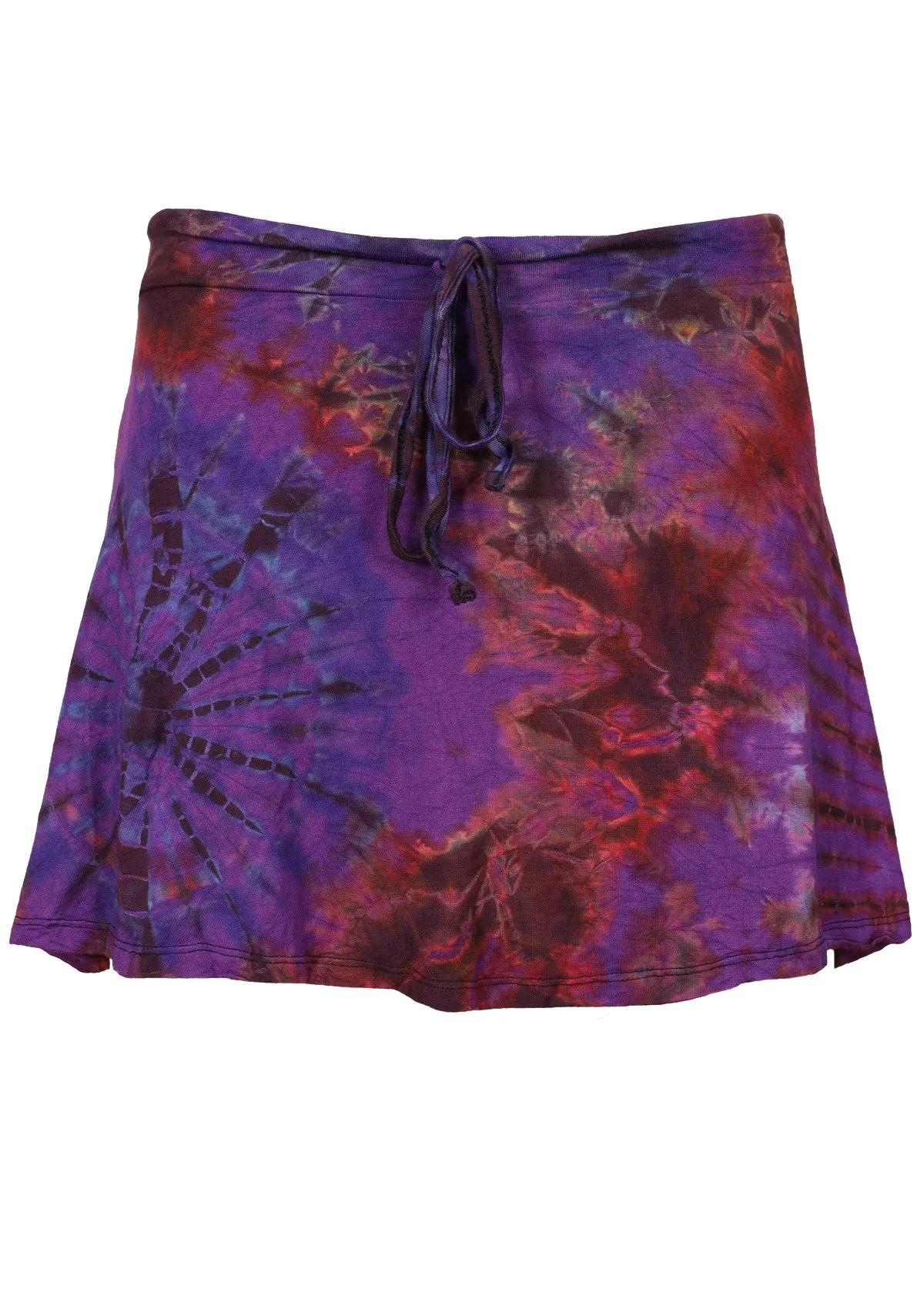 Tie Dye Skirt with Tie-up