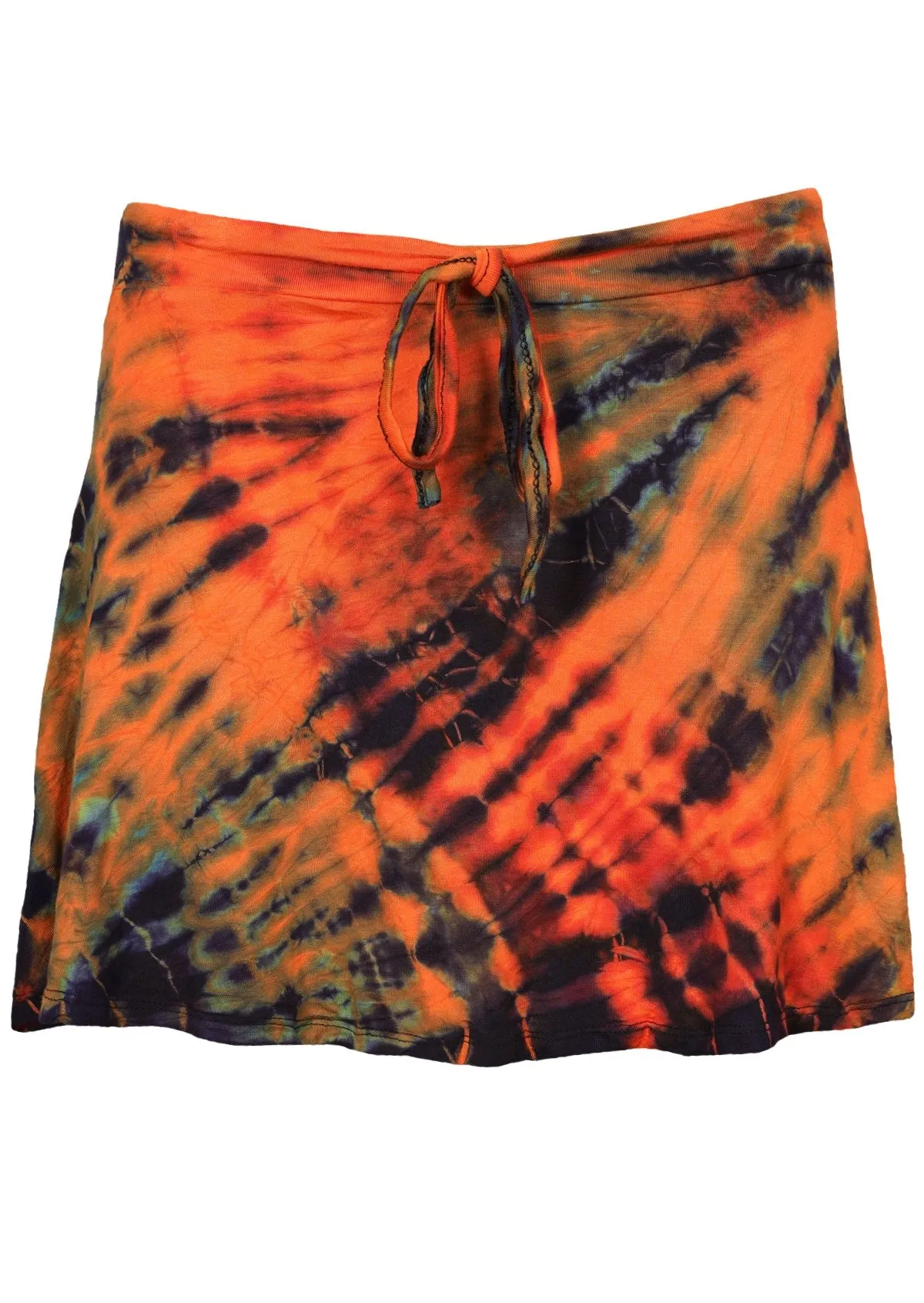 Tie Dye Skirt with Tie-up