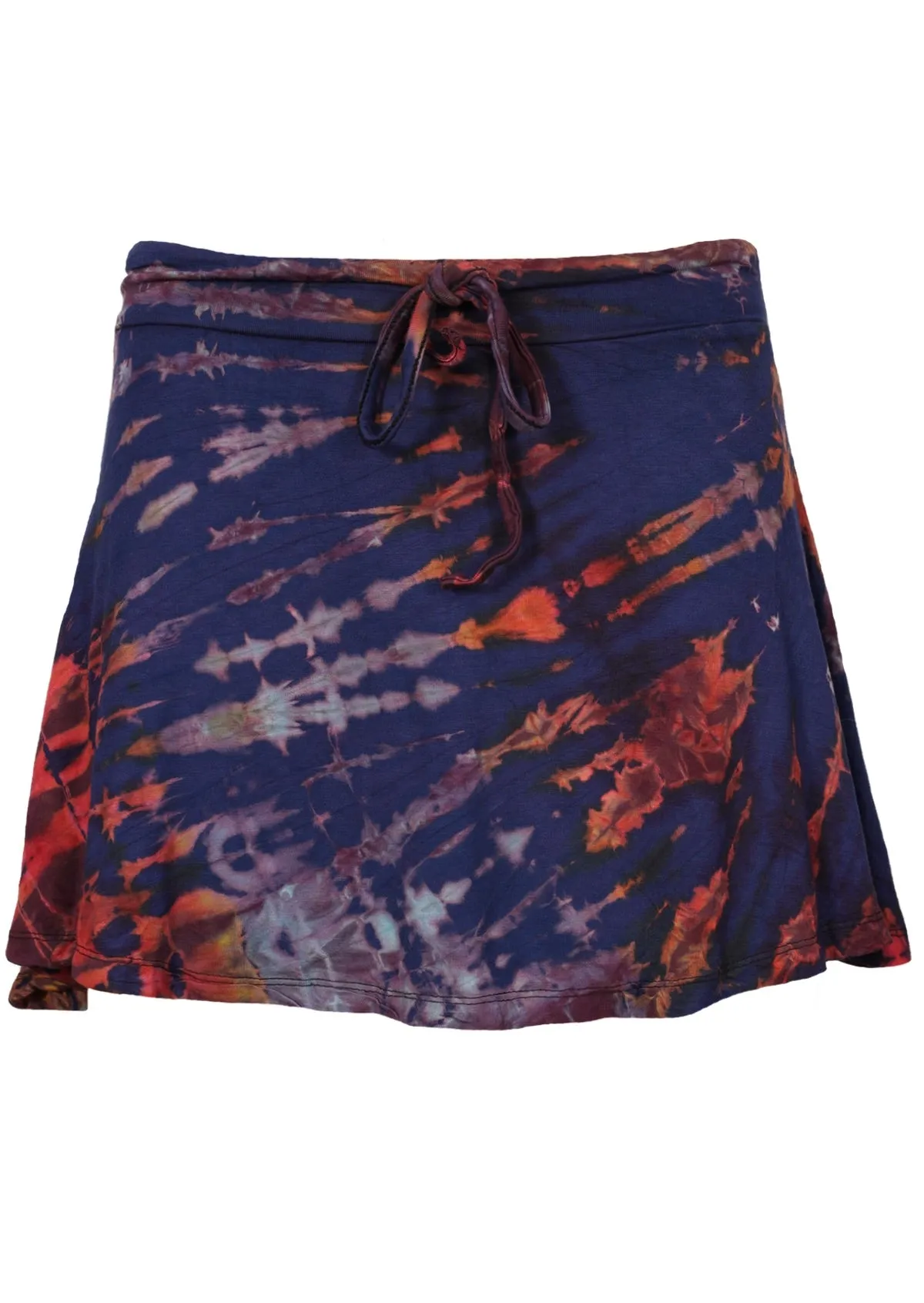 Tie Dye Skirt with Tie-up