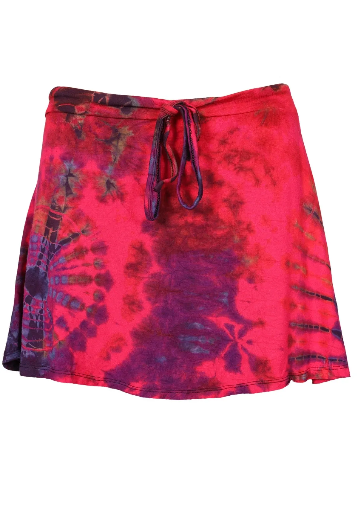 Tie Dye Skirt with Tie-up