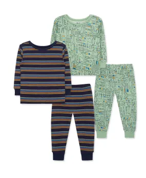 Toolbox 4-Piece Pajama Set (2T-4T)