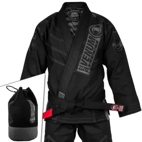 Venum Elite Light 2.0 BJJ Gi - (Bag Included) - Black/Black