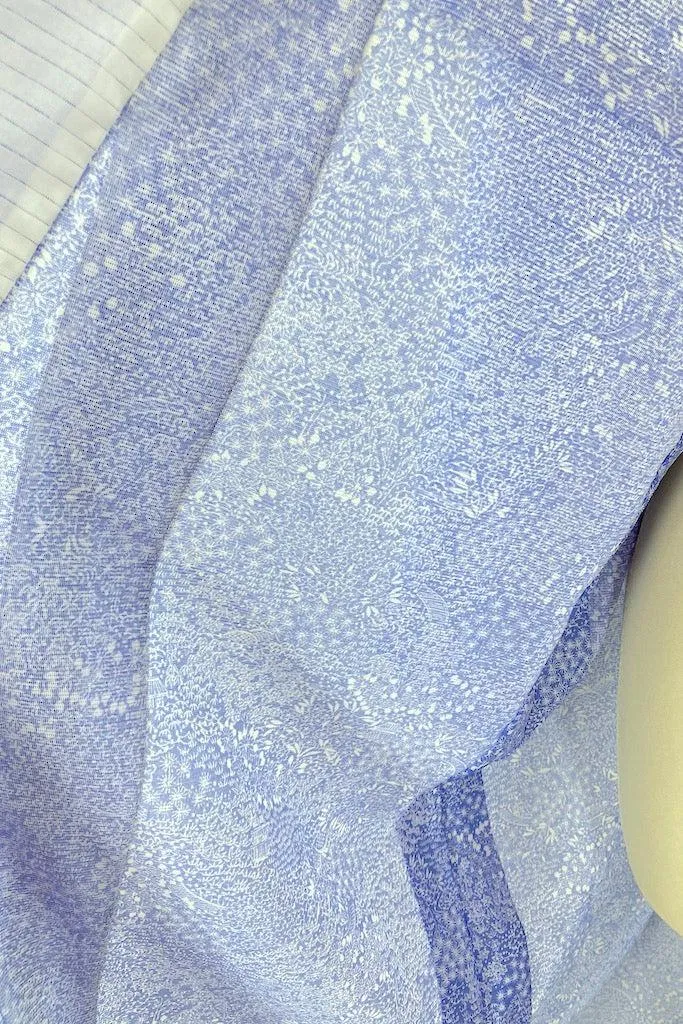 Vintage Periwinkle Summer Kimono