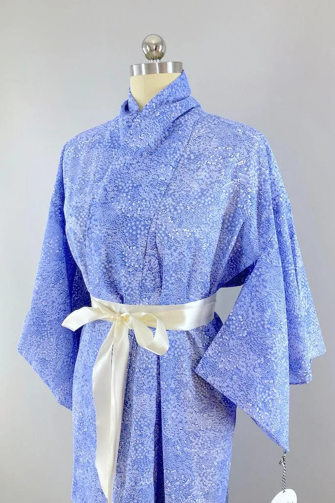 Vintage Periwinkle Summer Kimono