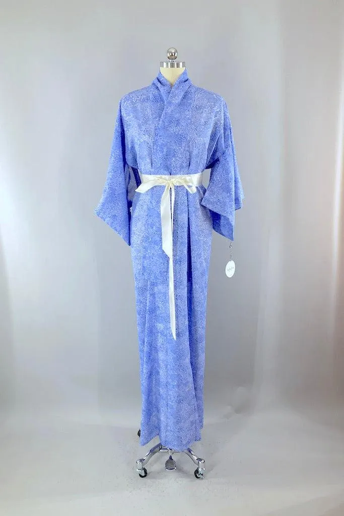 Vintage Periwinkle Summer Kimono