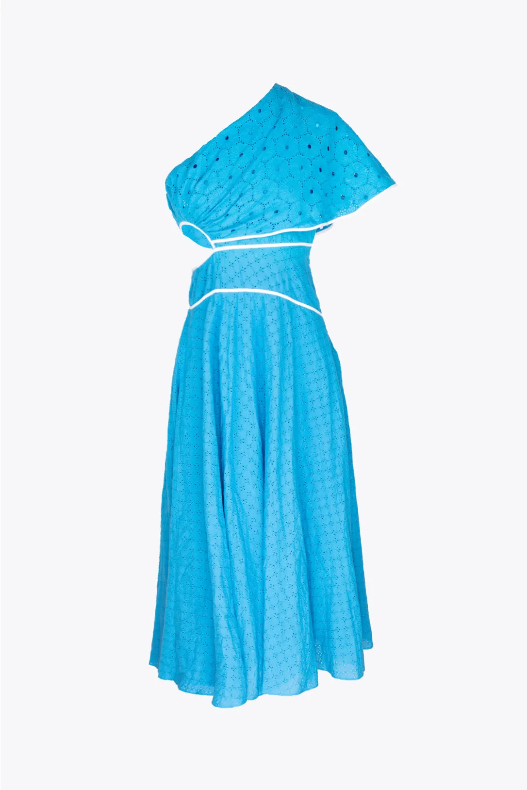 vivid blue lace sora dress