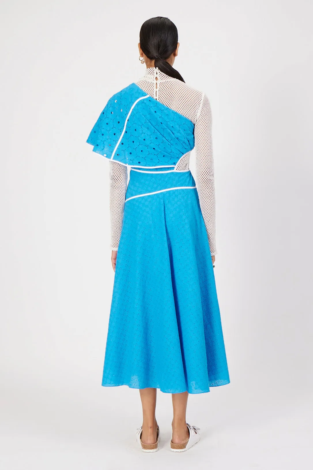 vivid blue lace sora dress