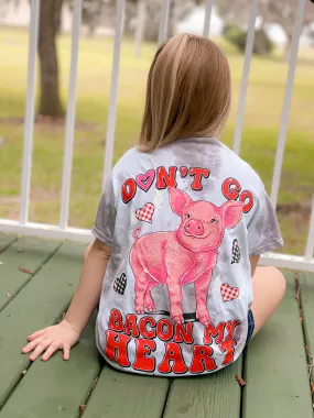 Youth 'Don't Go Bacon My Heart' Tie Dye Short Sleeve Tee by Simply Southern