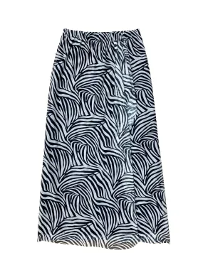 Zebra Mesh Maxi Swim Sarong